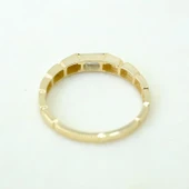 Baget Altın Yüzük - 14 Ayar Altın Baget Mistik Topaz Taşlı Kadın Yüzük - Hediyelik Altın Yüzük - 5