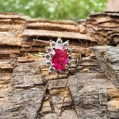 Evlilik Teklifi Altın Yüzük - 14 Ayar Altın Oval 1.10 Karat Yakut Taşlı Evlilik Teklifi Yüzüğü - 9