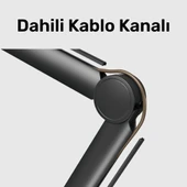 NPO STD131B Stüdyo Tasarım  Kablo Yönetimli  Amortisörlü Profesyonel Yayıncı Mikrofon Kolu thumbnail 6