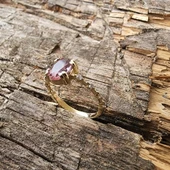 Evlilik Teklifi Altın Yüzük - 14 Ayar Altın 0.95 Karat Zultanit Taşlı Evlilik Teklifi Yüzüğü thumbnail 4