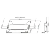 NPO STDNBH6 11.6"-17.3" Notebook/Laptop Tutucu Tepsi VESA 75x75 Uyumlu Monitör Kolu Aparatı thumbnail 6