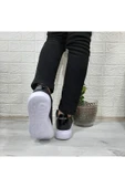 BESTOF AYAKKABI Bestof 150 Siyah-Beyaz Fuspetli Sneaker Düz Taban Spor Ayakkabı thumbnail 7