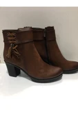 Sedef Kadın Kahverengi Topuklu Bot thumbnail 1