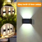 ShopyTech 12 LED Güneş Enerjili Çift Yönlü Duvar Lambası IP65 Otomatik Gece Aydınlatma Kablolamasız Montaj thumbnail 3