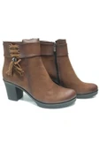 Sedef Kadın Kahverengi Topuklu Bot thumbnail 2