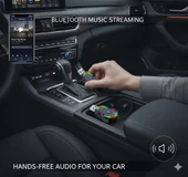 Space Usb girişli ve aux aux kablolu blueetooth kit Renkli tasarım thumbnail 4