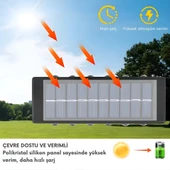 ShopyTech 12 LED Güneş Enerjili Çift Yönlü Duvar Lambası IP65 Otomatik Gece Aydınlatma Kablolamasız Montaj thumbnail 2