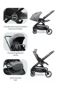 Kanz Nova Travel Sistem Bebek Arabası Gri thumbnail 6