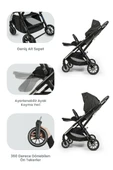 Kanz Thunder Kolay Katlanabilen Travel Sistem Bebek Arabası Oreoblack - 5