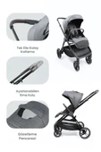 Kanz Nova Travel Sistem Bebek Arabası Gri thumbnail 4