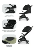 Kanz Bold Autofold Kabin Boy Bebek Arabası Ironblack - 7
