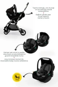 Kanz Marcus Kolay Katlanabilen Kabin Travel Sistem Bebek Arabası Heavy Grey - 5