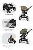 Kanz Thunder Kolay Katlanabilen Travel Sistem Bebek Arabası Pinegreen - 6