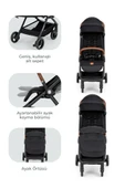 Kanz Instreet Autofold Travel Sistem Bebek Arabası Siyah - 6