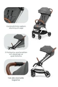 Kanz Fox Kabin Boy Bebek Arabası Gri - 3