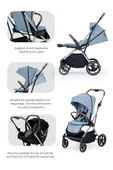 Kanz Snap Autofold Travel Sistem Bebek Arabası Foggy Blue - 2