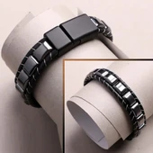 Hematit Örmeli Deri Bileklik 31832B2D8M04 thumbnail 6