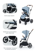 Kanz Snap Autofold Travel Sistem Bebek Arabası Foggy Blue - 4