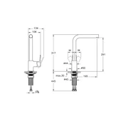 Artema Flow Square Eviye Bataryası Mat Siyah - 3