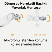 NPO STD191LW Elysium Profesyonel RGB Işıklı Amortisörlü Yayıncı Stüdyo Mikrofon Kolu thumbnail 4