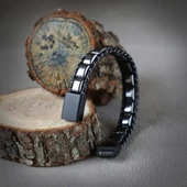 Hematit Örmeli Deri Bileklik 31832B2D8M04 thumbnail 3