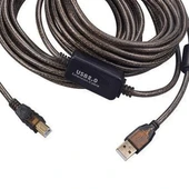 Powermaster PM-29486 Şeffaf Chipset 10 Metre Usb 2.0 Yazıcı Kablosu thumbnail 3