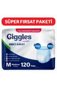 Giggles  Yetişkin Emici Külot Bez Medium Beden 30'lu 4 Paket 120 Adet thumbnail 1