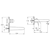 Artema Flow Round Ankastre Lavabo Bataryası (Sıva Üstü Grubu) A43167 - 2