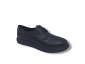 Zerhan 249 Erkek Siyah Bağcıklı Hakiki Deri Casual Ayakkabı thumbnail 4