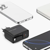 Recci RC102E GaN Teknolojili Hızlı Şarj Başlığı USB-A to Type-C PD 40W Type-C Kablolu Şarj Seti thumbnail 5