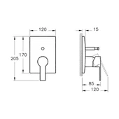 Artema Flo S Ankastre Banyo Bataryası Sıva Üstü Grubu A42212 - 2
