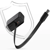 Recci RC102E GaN Teknolojili Hızlı Şarj Başlığı USB-A to Type-C PD 40W Type-C Kablolu Şarj Seti thumbnail 4