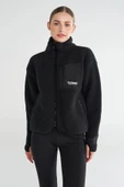 hummel Arun Sherpa Zip Jacket Siyah Kadın Fermuarlı Ceket - 1