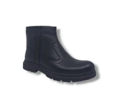 Modesa 223 Erkek Siyah Hakiki Deri Fermuarlı Bot thumbnail 2