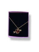 Kırmızı Kalp Kolye İçerikli Romantik Hediye Kutusu - Sevgiliye / Kadın Arkadaşa Özel Doğum Günü Seti thumbnail 4