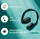 Philips Tah3209 Kablosuz Kulak Üstü Kulaklık Siyah thumbnail 2