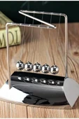 Newton Beşiği Z Denge Balans Sarkaç Topu Gümüş Büyük thumbnail 12