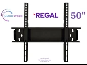 Regal 50R754UA9 50'' 4K 42”, 43”, 49”, 50” Uyumlu Lcd Led TV Sabit Duvar Askı Aparatı thumbnail 1