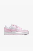 Nike Court Borough Low Recraft (GS) DV5456-105 Beyaz-Pembe Kadın Spor Ayakkabı thumbnail 2