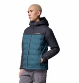Columbia Grand Trek™ III Down Hooded Jacket Mavi Erkek Outdoor Mont WM7857 thumbnail 3