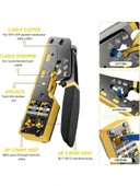 PrimeX PX-8070Y RJ45/RJ11 CAT6/CAT7, Yeni Nesil EZ RJ45 Pense Cat6 Cat7, Yeni Nesil Pense Cat7 (Bıçaklı) thumbnail 6