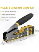 PrimeX PX-8070Y RJ45/RJ11 CAT6/CAT7, Yeni Nesil EZ RJ45 Pense Cat6 Cat7, Yeni Nesil Pense Cat7 (Bıçaklı) thumbnail 7