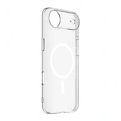 iPhone 17 Air Kılıf IC Çipli M-Safe Şarj Özellikli Şeffaf Kamera Çerçeveli Toledo Kapak thumbnail 2