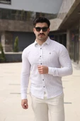 Erkek çizgi Desenli Gömlek thumbnail 4