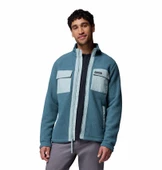 Columbia Juniper Peak™ Full Zip Fleece Mavi Erkek Outdoor Polar XE6508 thumbnail 4
