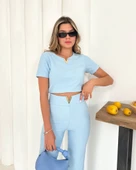 V aksesuarlı ottoman takım mavi s255850 thumbnail 2