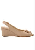 Mamba Bej Cilt Dolgu Topuk Ayakkabı thumbnail 2