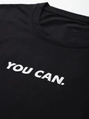 Baskılı Oversize T-shirt - Siyah thumbnail 4