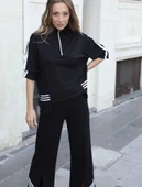 Kadın Polo Yaka Paça Yırtmaçlı Ribanalı İkili Takım thumbnail 2