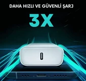 67W Hızlı Şarj Cihazı Type-C | Tüm Type-C Telefonlara Uyumlu | Süper Hızlı Şarj Seti ( Adaptör ve Kablo ) | Xiaomi, Samsung, Huawei, Oppo thumbnail 3